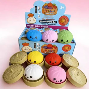 Wholesale Melanth Mystery Dumpling Squishy Toys Blind Box Set PU Foam TPR 8.5cm Cute Squeeze Bun Rare Gold Glitter Stress Relief