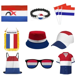 2026 Cheap Digital Full Printing Bead Bracelet Hanging Mini Netherlands Flag Soccer Football Sport Events Fan Kit Cheering