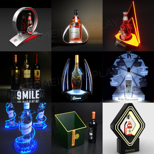 TDP Custom Logo 1942 Tequila Bottle Presenter Display Case Neon Sign VIP Service Glorifier For DJ Disco Events And Nightclubs