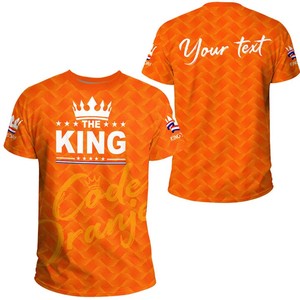 Holland Short Sleeve Tshirt Clothing Netherlands the King Day Men's T-shirt POD Factory Outlet Plus Size Men's Shirts Low MOQ