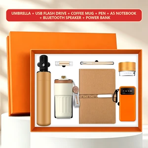 Business Gift Set Souvenirs Event Stationery Corporate Notebook Cup Holder Branding Business Fathers Day Gift Sets Box for Men