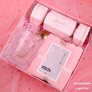 Hot Selling Pink Valentine's Day Gift Set for Birthday New Year Mother's Day Multi-Purpose Promo Gift for Girlfriend Woman