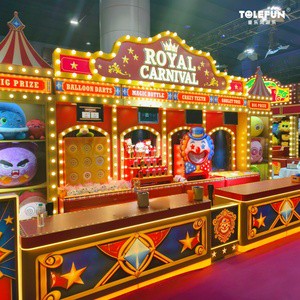 Tolefun CE Brilliant On-site 4 In 1 Royal Games Carnival Booth Built-in Screen Stunning Synchronized Sound, Light & Electric