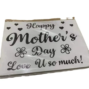 Happy Mothers Day Sticker Balloon Happy Fathers Day Ballon Number Sticker Clear Bobo Balloon Stickers