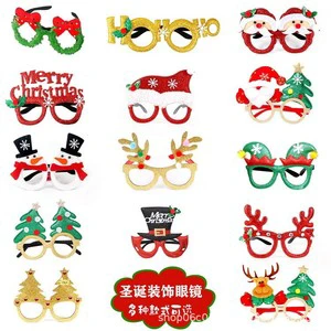 Creative Christmas Decorative Glasses Holiday Party Supplies Birthday Gifts for Adults and Children