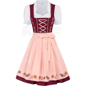 Womens Traditional Oktoberfest Dirndl Dress German Bavarian Beer Festival Maid Wench Costume Carnival Party Fancy Dress dirndl