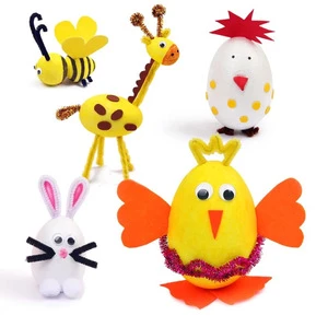 Different Sizes Easter Plastic Foam Eggs for DIY Holiday Decoration for Easter