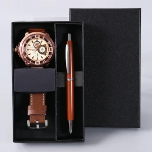 Giveaway mini Father's Day gift watch pen Valentine's Day gift corporate event business gift set custom logo practical souvenir