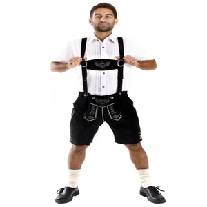 Custom Premium Genuine Leather Men German Oktoberfest Lederhosen Costume Manufacturer Authentic Bavarian Beer Festival Shorts