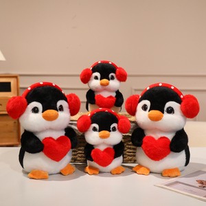 Valentine'S Day Gift for Women 2026 Decorations Products Valentine'S Day Penguin with Love Plush Girl's Doll Penguin Plush Toy