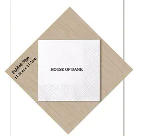 Restaurant Advertising Custom Printed Primary Wood Pulp Paper Napkins Towels Thanksgiving Diwali Ramadan Graduation-Reusable