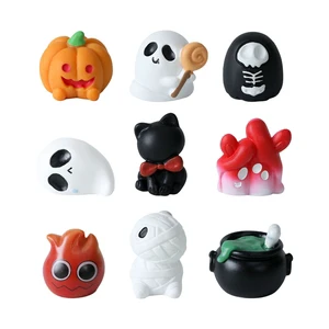weij cross-border new product halloween ghost pumpkin figurine micro-landscape diy decorative accessories mini trinket