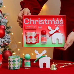 Foreign Trade Cross-border Christmas Aromatherapy Handmade Soy Wax Environment-Friendly Candles Ornaments Party Favors