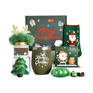 Christmas Gift Set with Tumbler Candle and Accessories Wholesale Custom Holiday Gift