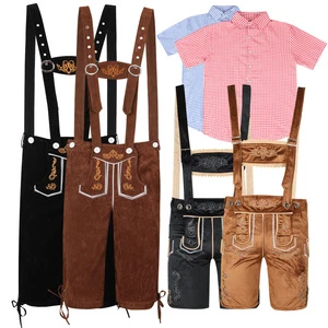 Adult Oktoberfest Lederhosen Costume Man Bavarian Octoberfest German Festival Beer Male Cosplay Party Costume
