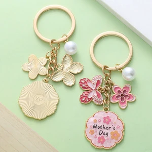 Happy Mother's Day Oil-dripping Metal Key Chain Gift Favor for Mother's Day Party Souvenir