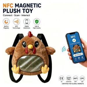 Thanksgiving Turkey NFC Plush Bag Set Soft Stuffed Animal Cute Holiday Decor Cuddly Plushie Gift Kids Party Favors Home
