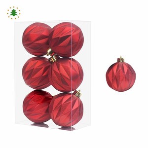 Wholesale Custom New Trend Product Plastic Material Shatterproof Christmas Decoration Supplies Xmas Ball Set for Hotel Home