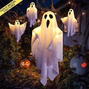 Halloween Decoration 2026 Halloween Horror Costume Masks Ghost Terror Mascaras De Disfraces Fantasma Halloween Party Decor Light