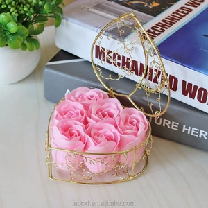 Preserved Exclusive Soap Flower Valentines Day Gifts Saint Valentine San St Set Heart Roses Box