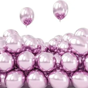 50pcs 10 Inch 2.2g Durable Chrome Balloons Birthday Anniversary Graduation Holiday Celebration Party Decor Supplies
