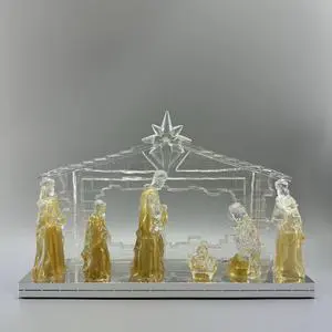 Religious Decoration Warm White Light Led Christmas Decoration