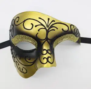 High Quality Venice Masquerade Half Face Illusion Painted Mask Halloween Draw Masquerade Masks Party Decoration