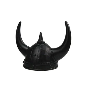Devil Hat Viking Helmet With Horns Carnival Party Adults Custom Plastic