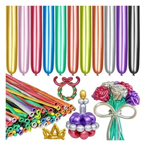 High Quality 260 Thick Magic Latex Balloon with Metal Accessory for Christmas Party Festival Decorations and Children's Toys