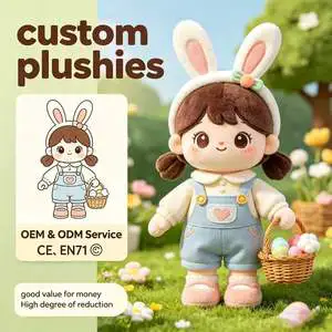 Wholesale Custom Easter Theme Girl Stuffed Plush Dolls OEM ODM Good Value Cute Toy With CE EN71 Certified Safe Plush