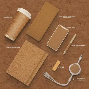 Business Gift Set Father's Day Opening Events High-end Souvenir Environmentally Friendly Wheat Straw Thickened Anti-scald Coffee