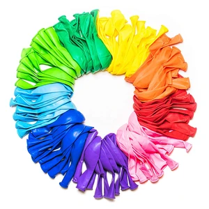 10 Colors Latex Rainbow Set 100 Pack 2.8g 12 Inch Supplies for Wedding Birthday Mother Day Party Decoration Accessory Balloons