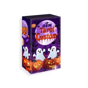 Mystic Tarot Game Cards Custom Printing Service Gold Foil Stamping On Eco Friendly Material We Print From Your Artwork Halloween