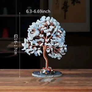 Natural Crystal Tree Home Study Office Desk Decoration Christmas Halloween Valentine's Day Gifts for Family and Friends