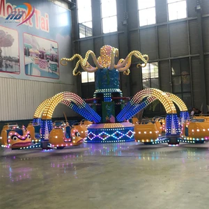 Hot Sale Adventure Park Big Fair Rides Night Attraction LED Lighting Rotary Octopus Amusement Rides For Sale