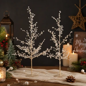Wholesale Instagram Style Transparent Christmas Decor Tree Water Drop Tree Ornament Tabletop Christmas Decoration