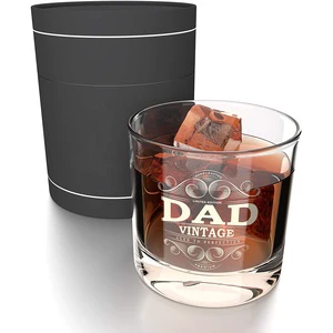 Dad Birthday Gifts Christmas Gifts Presents for Dad Fathers Day Gift 380ml Lowball Glass Tumbler