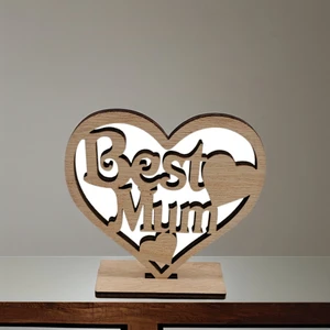 Custom Designed MDF Wood Mother's Day Party Favor Best Mum Wooden Gift Ideas for Happy Mother's Day Souvenir