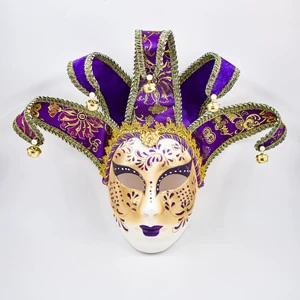 PVC Painted Halloween Dance Party Italian Masks Mardi Gras Carnival Venetian Style LED Party Masks