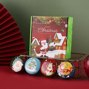 Christmas Tin Candles Soy Wax Custom Fragrance Christmas Candles for Gift
