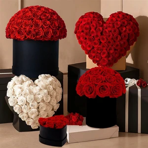 2025 New Product Eternal Rose Bouquet Gift Box Valentine's Day Personalized Flower Design Best Quality