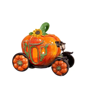 Thanksgiving Pumpkin Table Decorations Happy Fall and Be Thankful Figurine Resin Gift & Crafts