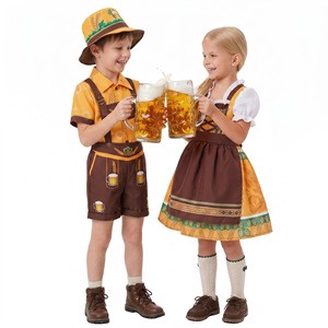 Children's Oktoberfest Costume Bavarian Outfit For Boys And Girls Halloween Party Dress Up Performance Wear