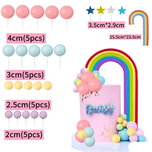 Colorful Children's Birthday Theme rainbow Cake Decoration Dessert Party Supplies Cake Decorating Supplies for Dessert Parties