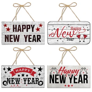 2026 New Year Eco-Friendly Luxury Table Decoration Set Paper Door Hanging Ornament Party Supplies