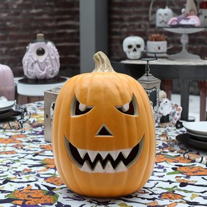 Custom Artificial HDPE Pumpkins Halloween Holiday Decorations Flashing Ghost Promotional Customized Color Logo Party Supplies