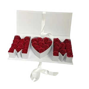 Customized Modern Mom Gift Box Mother's Day MM Letter Combination Flower Box
