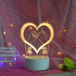 Valentines Day 2026 Wholesale Valentine's Present for Him Sets Women Birthday Valentine Gifts Items Table Night Lamp Light
