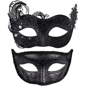 Fashionable Trendy PVC Cosplay Masquerade Masks Venetian Party Halloween Carnival Costume for Women and Men