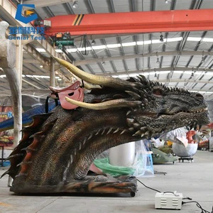 Animatronic Electric Dragon Rides Interatction Dragon Ride For Sale